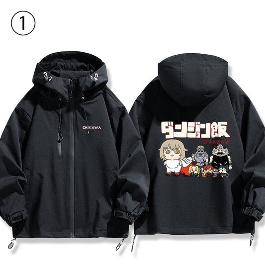 新商品 カジュアル トレンドのロゴデザインをプリントした 男女兼用 3色2種選択 ジャケット <U-9841>