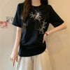 おすすめ 海外トレンド カジュアル モーダル 刺繍 半袖Tシャツ＜U-8476＞