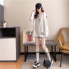 着心地抜群 切り替え 一目惚れ プリント Tシャツ カットソー＜U-3662＞