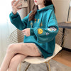 人気上昇中 快適トップス 着回し力抜群 刺繍 カジュアル 3色選択 パーカー<U-9737>