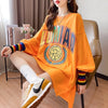 着?せ グラフィックプリント 虹色 ロング長袖Tシャツ 三色トップス＜U-4107＞