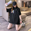 個性的なデザイン プリント 一目惚れ Tシャツ カットソー＜U-3044＞