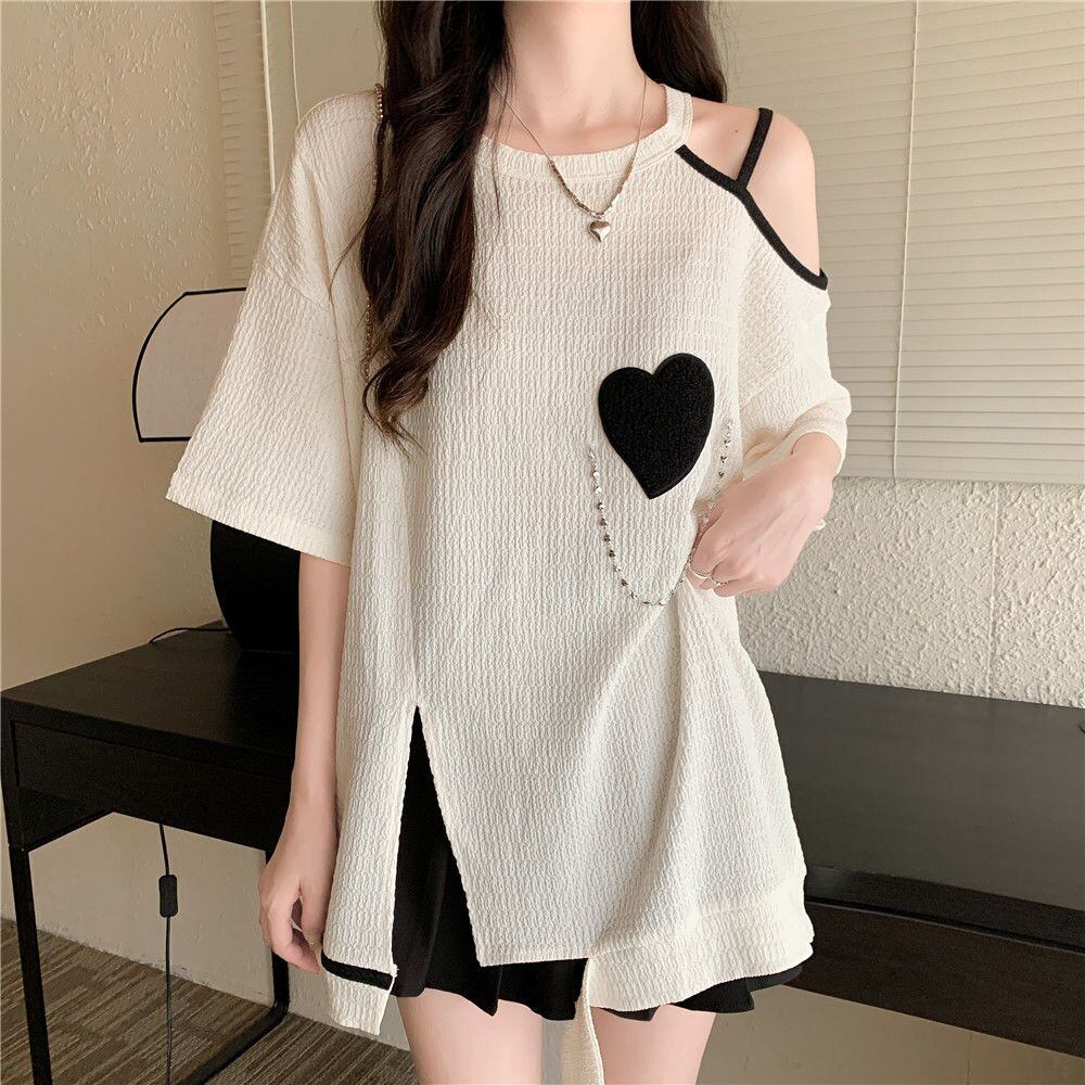 超人気商品 オフショルダー ファッション Tシャツ ＜U-8667＞