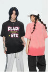 見逃し厳禁 ファッション ストリート系 ヴィンテージ加工 アルファベット プリントTシャツ ＜U-2921＞
