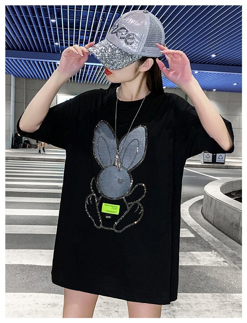 着回し力抜群 ホットダイヤモンド 新作 全2色 半袖Tシャツ カットソー ＜U-8703＞