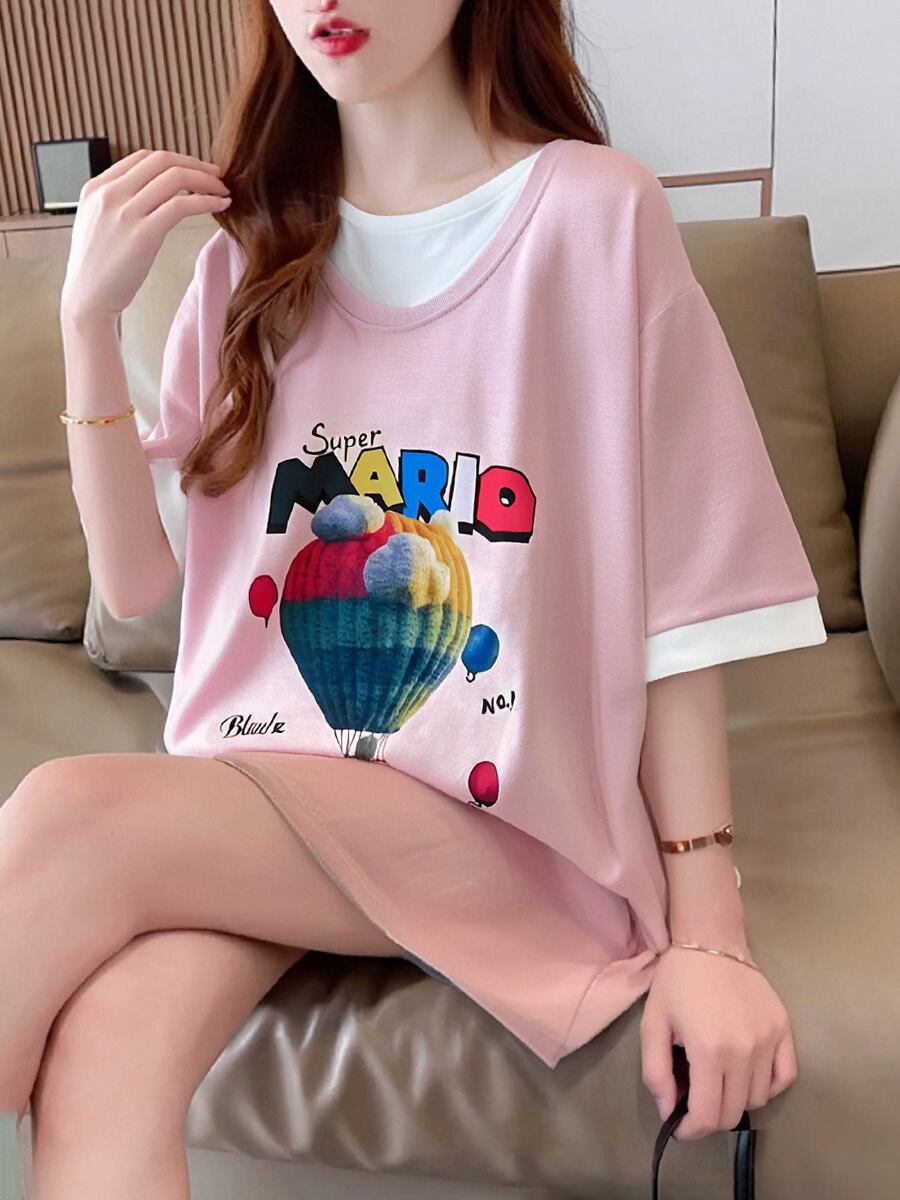 定番シンプル 売り切れ必至 美人度アップ 着回し力抜群 全5色 半袖Tシャツ<U-11376>