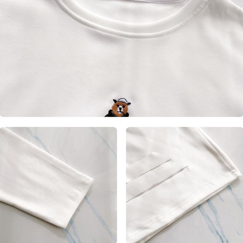 カジュアル 切り替え 着心地抜群 プリント Tシャツ カットソー＜U-3670＞