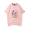 活躍する優秀アイテム 着心地良い カジュアル プリント 全8色 半袖Tシャツ 男女兼用<U-9321>