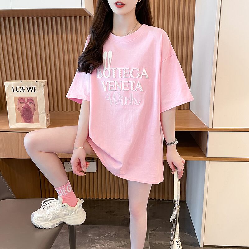 絶対欲しい 早い者勝ち 絶対流行 カジュアル 2色選択 Tシャツ<U-11707>