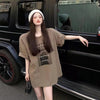 レトロ プリント オシャレ度満点 Tシャツ カットソー＜U-3309＞