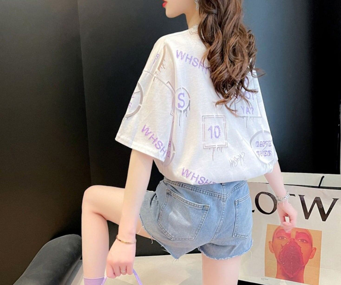 今季マストバイ 特別デザイン ファッション 2色選択可 透かし彫り Tシャツ カットソー＜U-8483＞