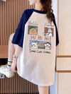 話題沸騰中 プリント 4色選択可 Tシャツ カットソー＜U-8276＞