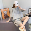 定番シンプル ?感?佳 夏に嬉しい機能付き カジュアル 全4色 半袖トップスⅹショートパンツセット<U-9079>