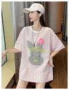 話題沸騰中 キュート カジュアル ホットダイヤモンド 半袖Tシャツ＜U-8626＞