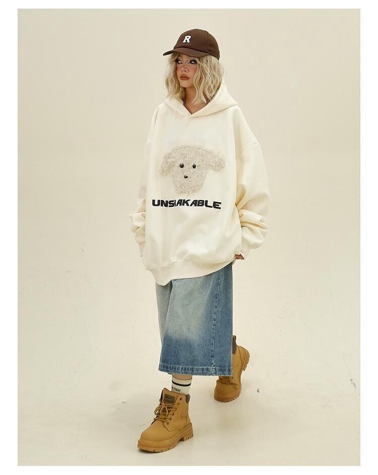 【裏起毛】タイドファッション快適である ゆったり 暖かい服 2色選択 カジュアル パーカー<U-10562>