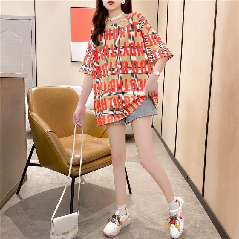 ゆったり感アップ プリント 美感いっぱい Tシャツ カットソー＜U-3337＞