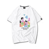 活躍する優秀アイテム 着心地良い カジュアル プリント 全8色 半袖Tシャツ 男女兼用<U-9321>