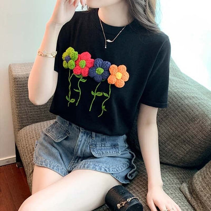 個性的なデザイン プリント 一目惚れ Tシャツ カットソー＜U-3273＞