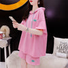 オシャレ度満点 Tシャツ＋ショートパンツ ゆったり感アップ セットアップ＜U-3466＞