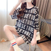 スタイリッシュ 一目惚れ アルファベット Tシャツ カットソー＜isf-3043＞