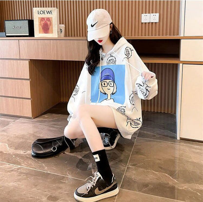 【店舗販促品】 プリント 美人度アップ パーカー 全3色＜U-4938＞