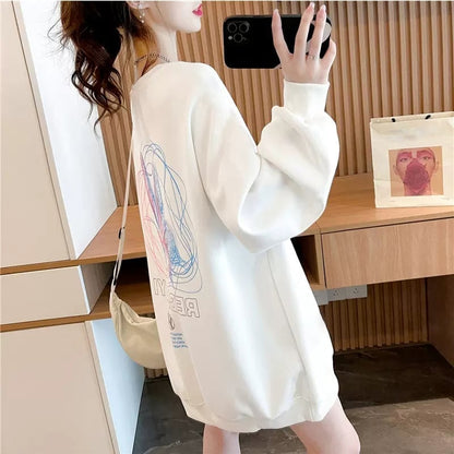 着心地抜群 プリント 女性力を高める スウェット パーカー＜U-3777＞