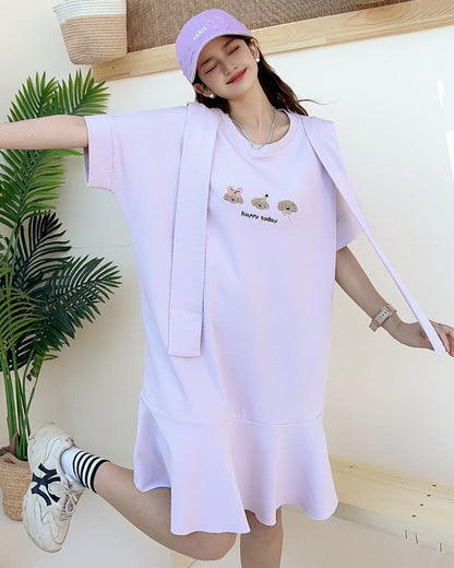 絶対欲しい フリル 程よい甘さで品良く纏える 全2色 ワンピース<U-9037>