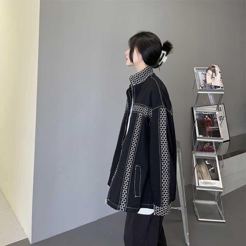 カジュアル 切り替え オシャレ度満点 長袖 ジャケット ブルゾン アウター＜U-2808＞