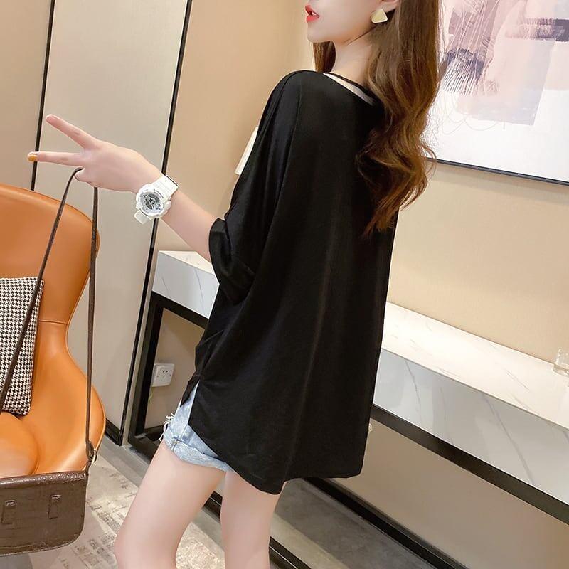 着心地抜群 3色選択可 女性力を高める Vネック Tシャツ カットソー＜U-3094＞