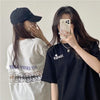 オシャレ度満点 切り替え 一目惚れ プリント Tシャツ カットソー＜U-3560＞