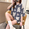 好感度満載 プリント 美感いっぱい Tシャツ カットソー＜U-3343＞