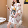 新商品 ラウンドネック 好感度満載 プリント Tシャツ カットソー＜U-8477＞