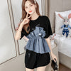 カジュアル 切り替え オシャレ度満点 Tシャツ カットソー＜U-3268＞
