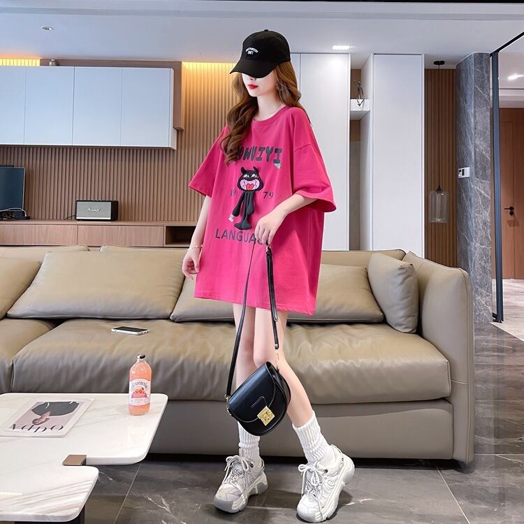 今季マストバイ ファッション 新商品 プリント ゆったり 全4色 半袖 Tシャツ＜U-11365＞
