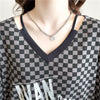 ゆったり感アップ 切り替え オシャレ度満点 プリント Tシャツ カットソー＜U-3387＞