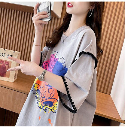 売り切れ必至 ファッション 着心地抜群 プリント 半袖 Tシャツ＜U-8336＞