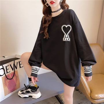 シンプル 切り替え ファッション プリント Tシャツ カットソー＜U-3664＞