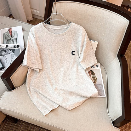 ファッション 切り替え 美人度アップ Tシャツ＋ショートパンツ セットアップ＜U-3527＞