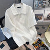 ゆったり感アップ 切り替え 好感度満載 Tシャツ＋ショートパンツ セットアップ＜U-3556＞