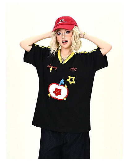 売り切れ必至 早い者勝ち 絶対流行 カジュアル 2色選択 Tシャツ<U-11545>
