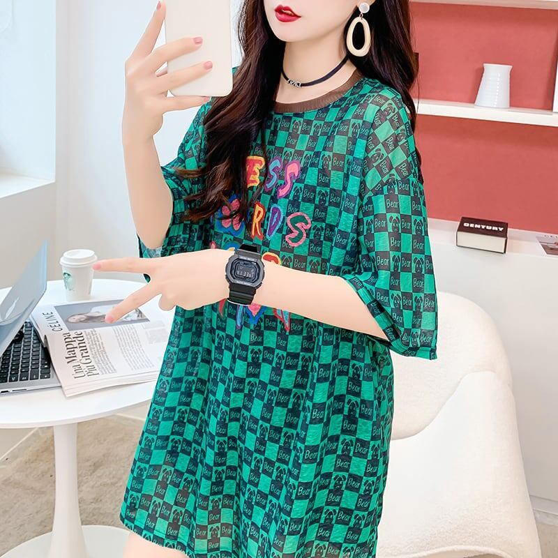 ゆったり感アップ プリント オシャレ度満点 Tシャツ カットソー＜U-3331＞