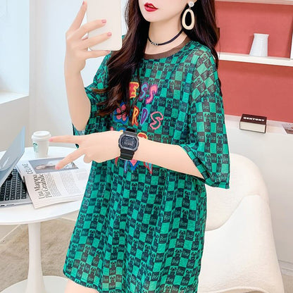 ゆったり感アップ プリント オシャレ度満点 Tシャツ カットソー＜U-3331＞