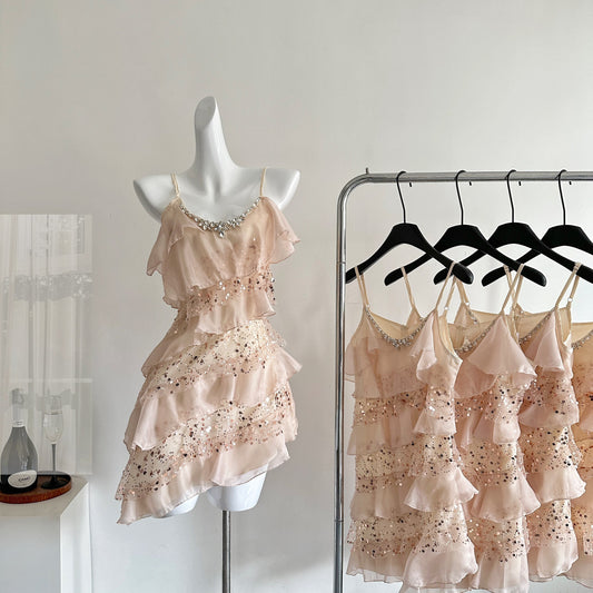 主役級 カジュアル スウィート エレガント ワンピース<U-11801>