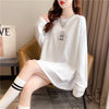 着心地抜群 切り替え 一目惚れ プリント Tシャツ カットソー＜U-3662＞
