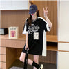 絶対流行 一目惚れ 個性的なデザイン 2色選択可 プリント Tシャツ カットソー＜U-8279＞