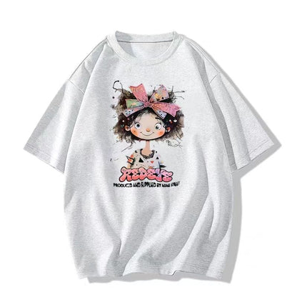 超人気 キュート カジュアル 全3色 半袖 Tシャツ <U-8670>
