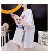ストリートトレンド韓国風コットン半袖Tシャツ<U-2962>