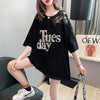 ゆったり感アップ プリント ファッション Tシャツ カットソー＜U-3306＞