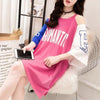 個性的なデザイン プリント 一目惚れ Tシャツ カットソー ワンピース＜U-3342＞