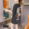 大注目 プリントTシャツ ヴィンテージ加工 ゆったり半袖＜U-3021＞